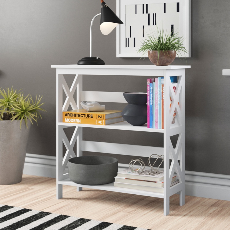 Hofer 32.5'' H x 31.5'' W Etagere Bookcase