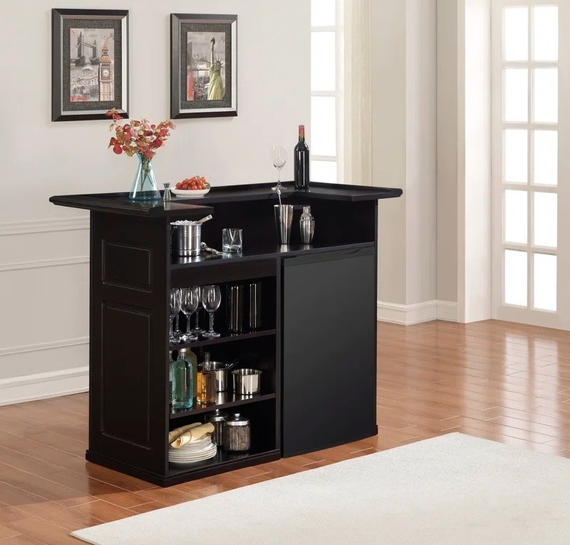 Home Bar With Refrigerator Space