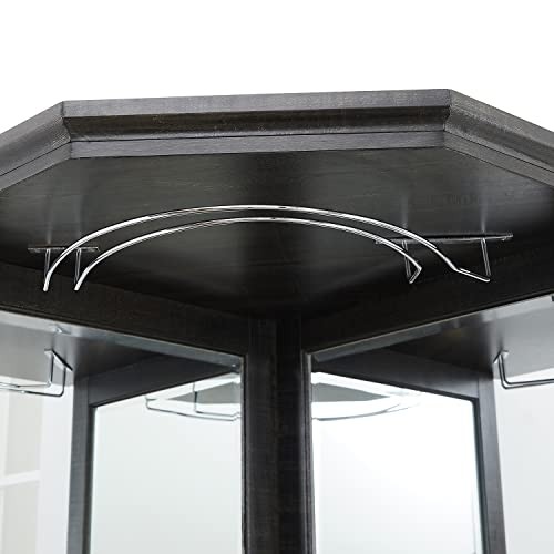 Home Source Grey Corner Bar Unit