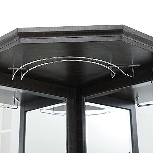 Home Source Grey Corner Bar Unit