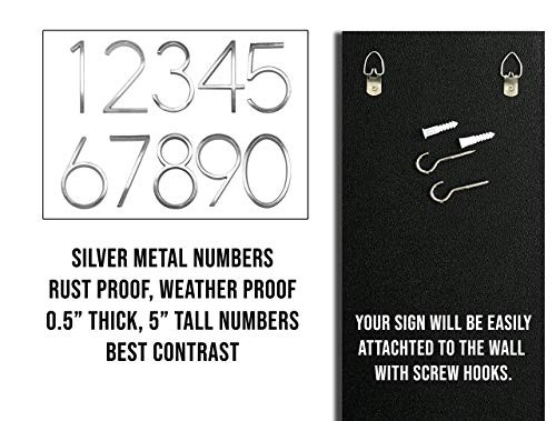 House Numbers | Address number in Vertical and Horizontal mode | Address plaques for outside | Personalized gift | Housewarming gift idea | Address signs | Modern house numbers