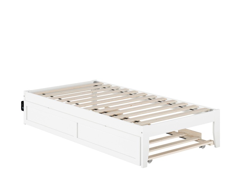 Hovea Solid Wood Platform Bed with Trundle by Three Posts™ Baby & Kids