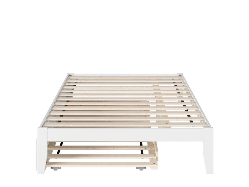 Hovea Solid Wood Platform Bed with Trundle by Three Posts™ Baby & Kids