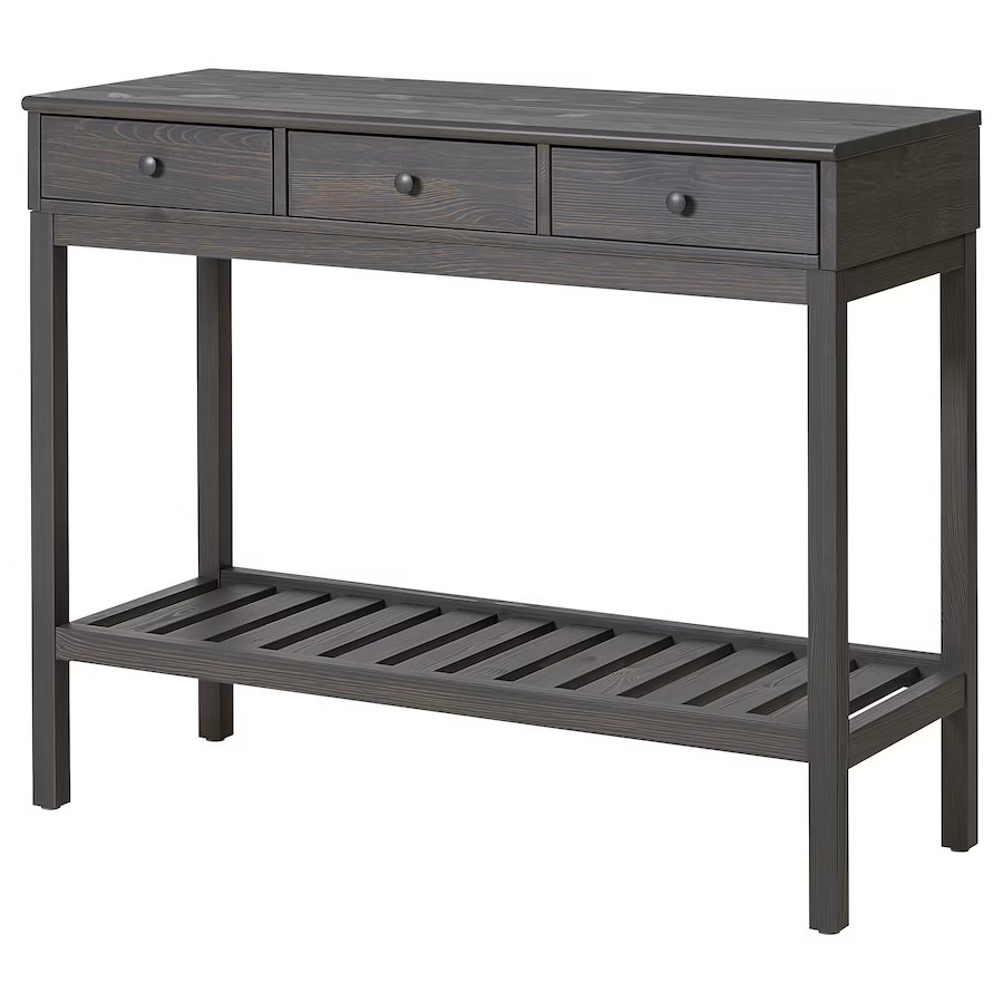 Ikea console table with storage