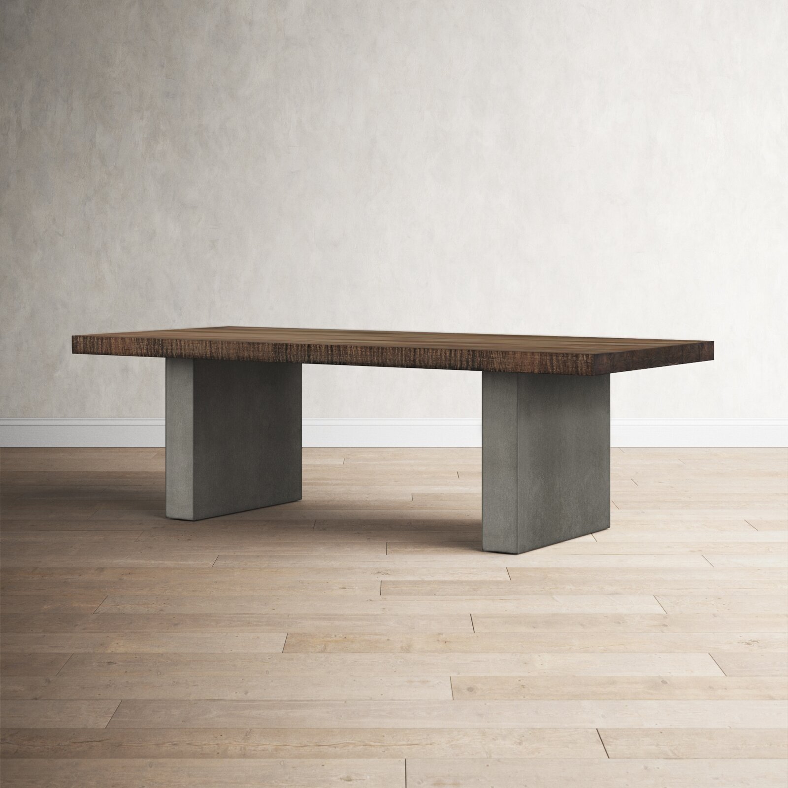Industrial Table With Concrete Legs