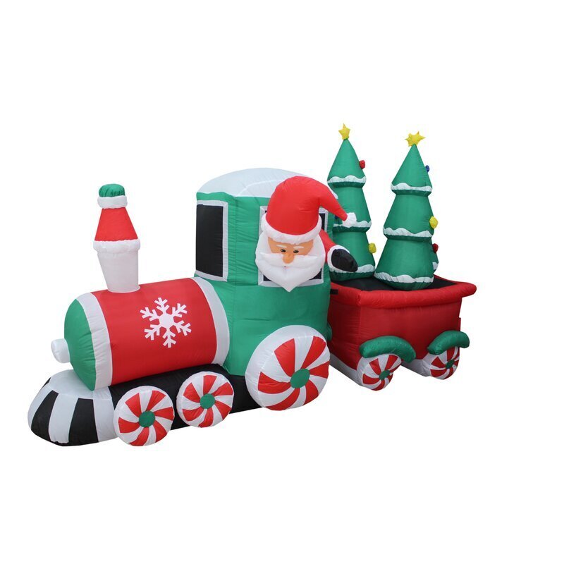 Inflatable Christmas train decoration