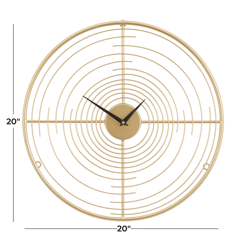 Iron 19.65" Wall Clock