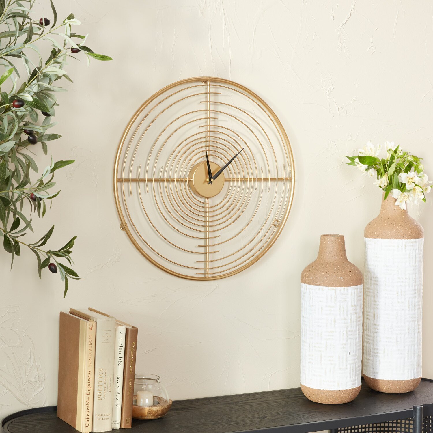 Iron Wall Clock Without Numbers