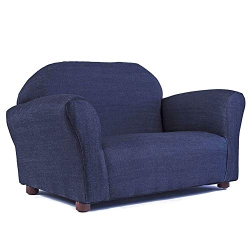 Keet Roundy Denim Children's Sofa, Blue