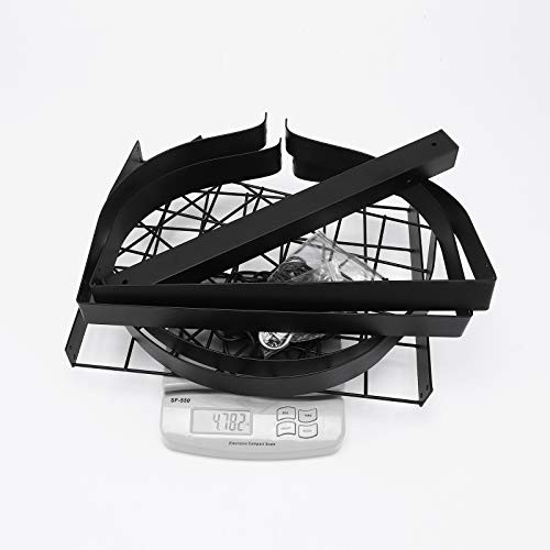 KES Ceiling Pot Rack 34-Inch Hanging Pot Rack for Kitchen Oval Pot and Pan Rack Matte Black Pot Hanger with 20 S Hooks, KUR221S85-BK