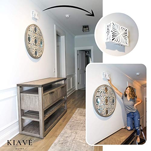 Kiavé Doorbell Chime Cover Only - Wood Doorbell Cover Box, Modern Tropical Design, Decorative Door Bell Chime Covers, Instantly Upgrade Your Home, Universal Fit, All Hardware Included, Doorbell Cover