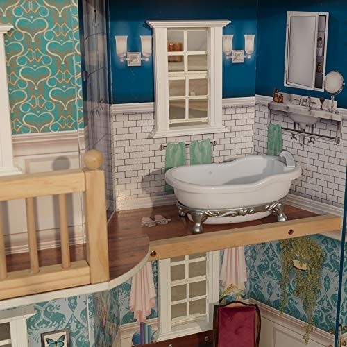 KidKraft Grand Anniversary Wooden Dollhouse with Furniture, Gift for Ages 3+