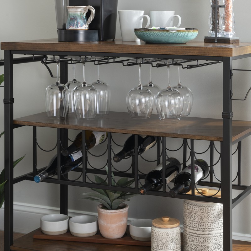 Kilmersdon 43.2'' Wide Rolling Kitchen Island with Solid Wood Top
