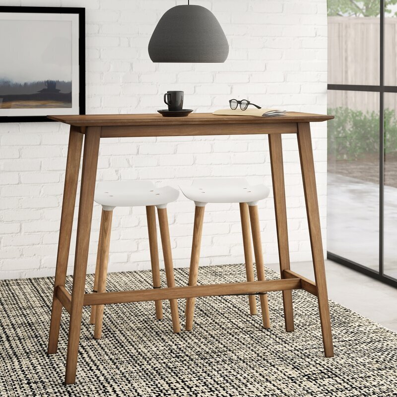 Kitchen Bar Table With Angled Legs