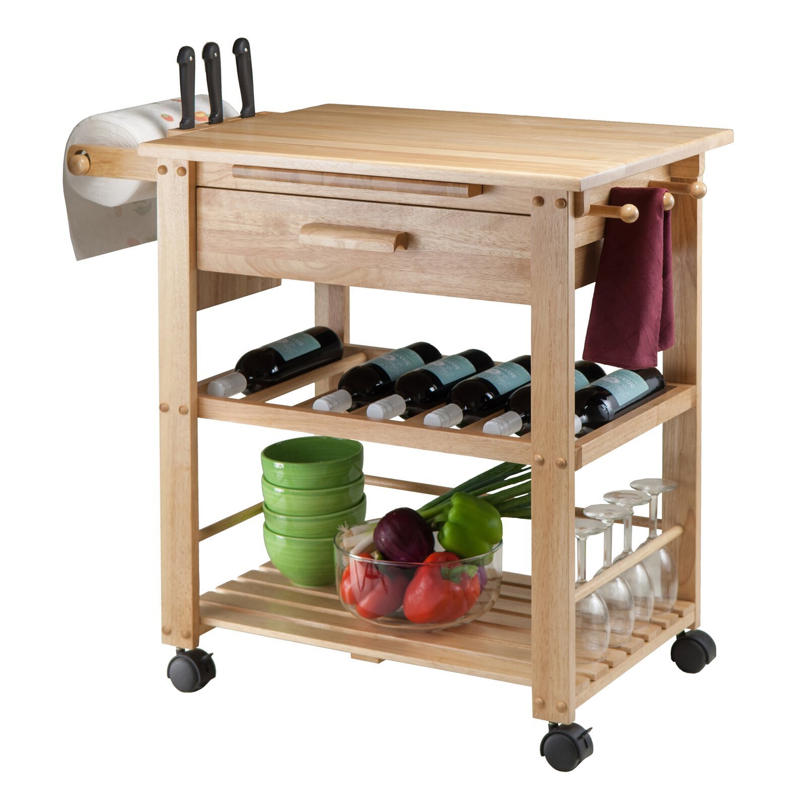Kitchen Cart With Cutting Board