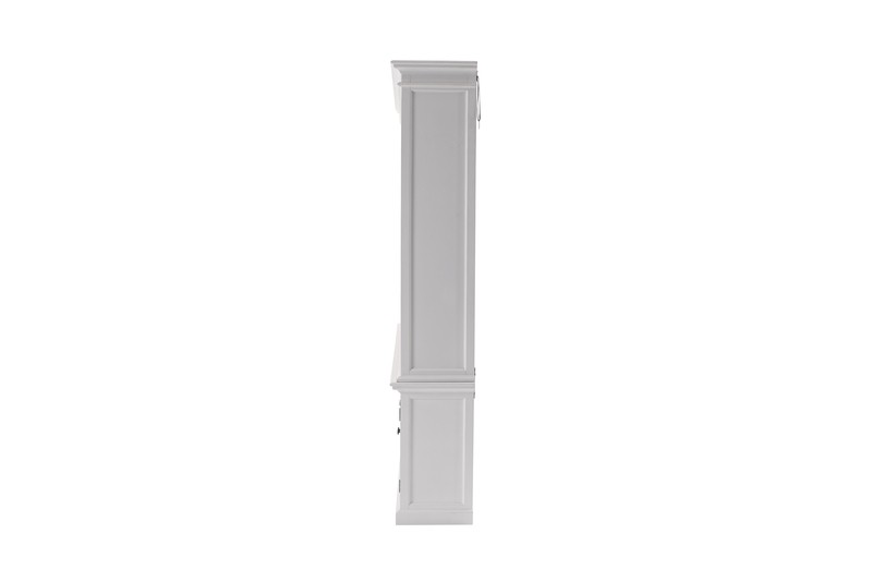 Lachlan 86.61'' H x 94.5'' W Solid Wood Library Bookcase
