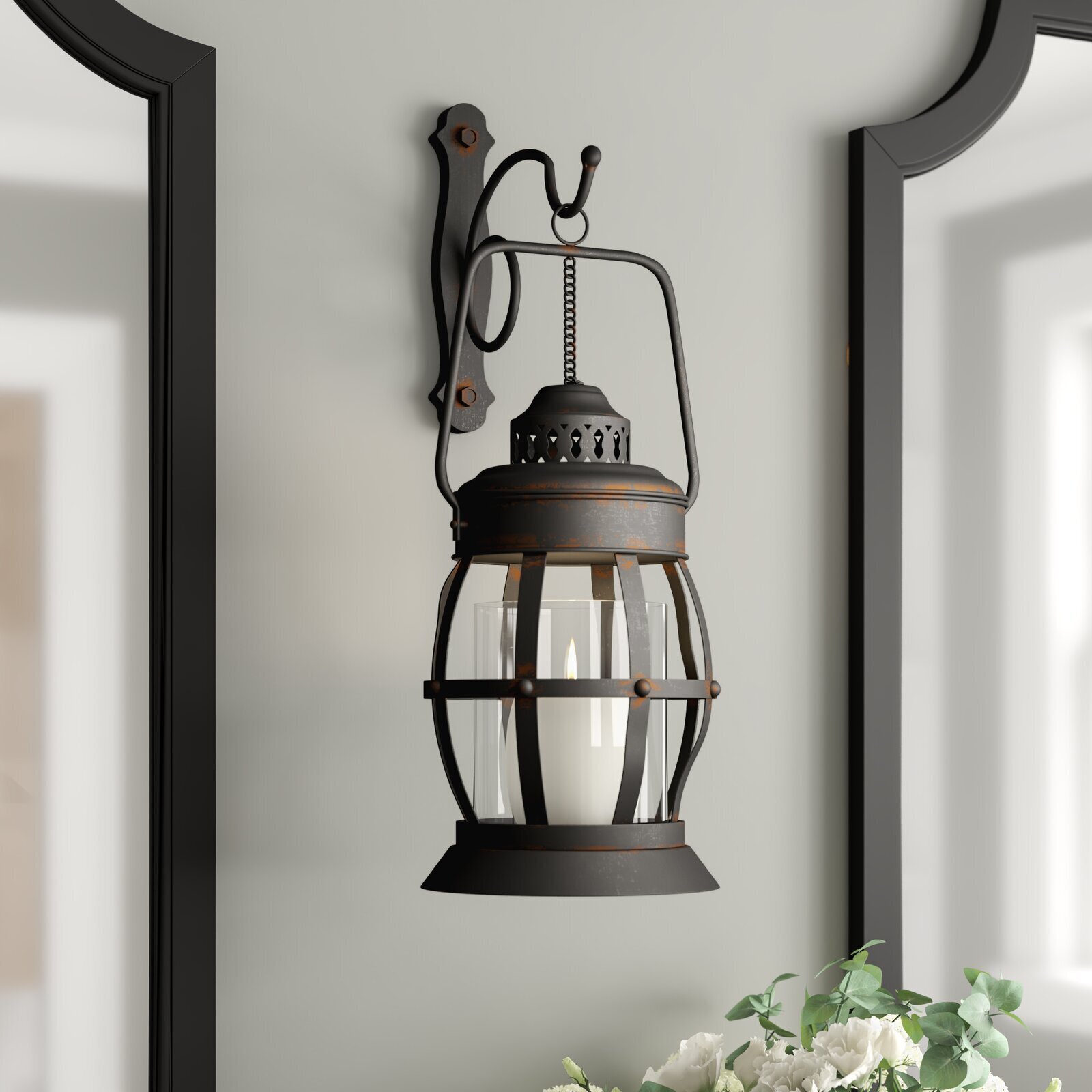 Candle Holder Wall Light Wooden Decorative Wall Sconce | Fragrance Candles  for Living Room and Bedroom