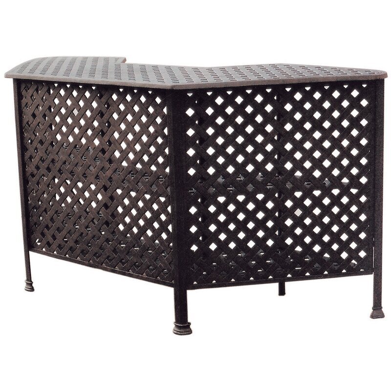 Large 3 side Metal Outdoor Patio Bar
