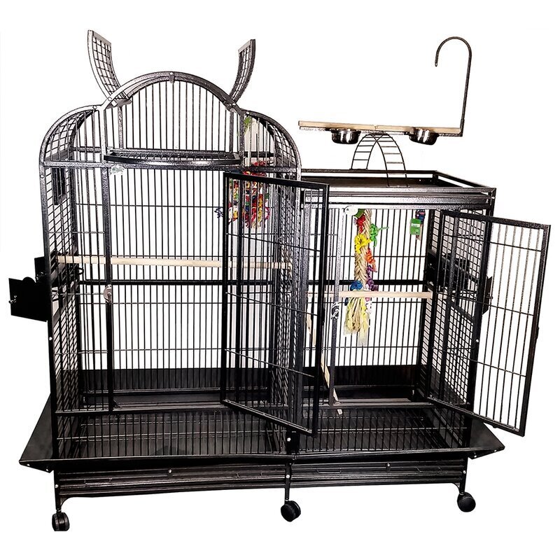 Large Double Bird Cage with Divider