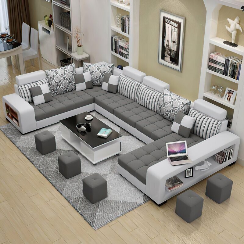 Large Sectional with Storage Arms