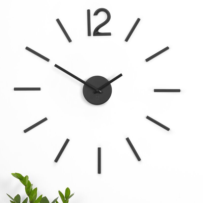Large Silent Modern Minimalistic Kitchen Clock