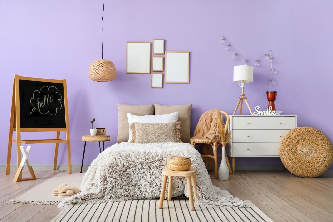 Living Room Wall Lavender Color Rossella Jardini
