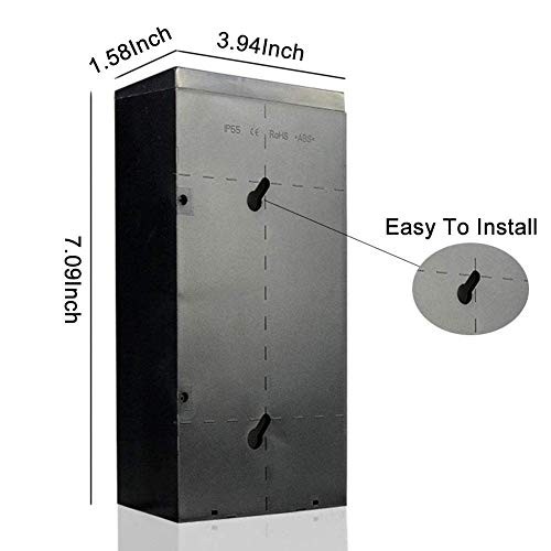 LED Solar House Number Light, Garden Numbers Solar Powered Address Sign LED Illuminated Outdoor Plaques and Wall Art Lighted Up for Home Yard Street (Digit 8)