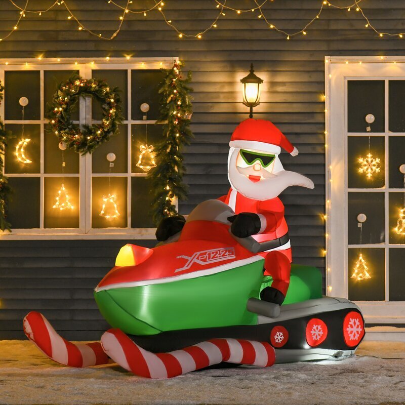 Let Santa Roll Up on a Snow Mobile