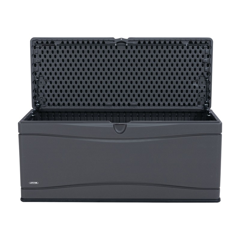 Lifetime 130 Gallons Gallon Water Resistant Plastic Lockable Deck Box