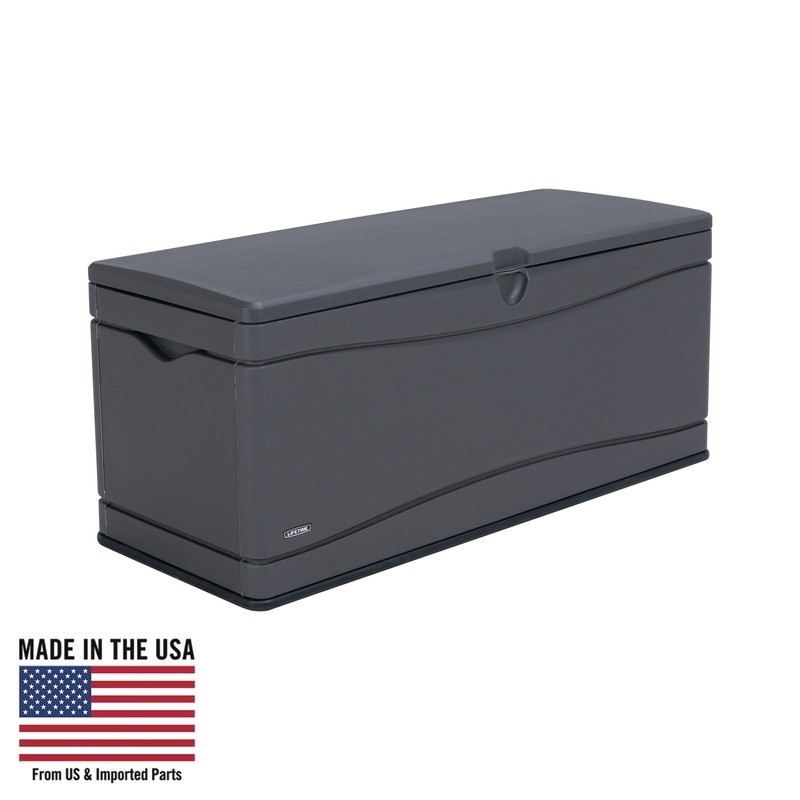Lifetime 130 Gallons Gallon Water Resistant Plastic Lockable Deck Box