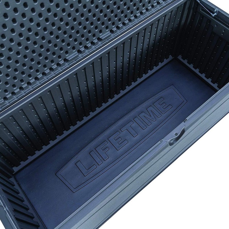 Lifetime 130 Gallons Gallon Water Resistant Plastic Lockable Deck Box