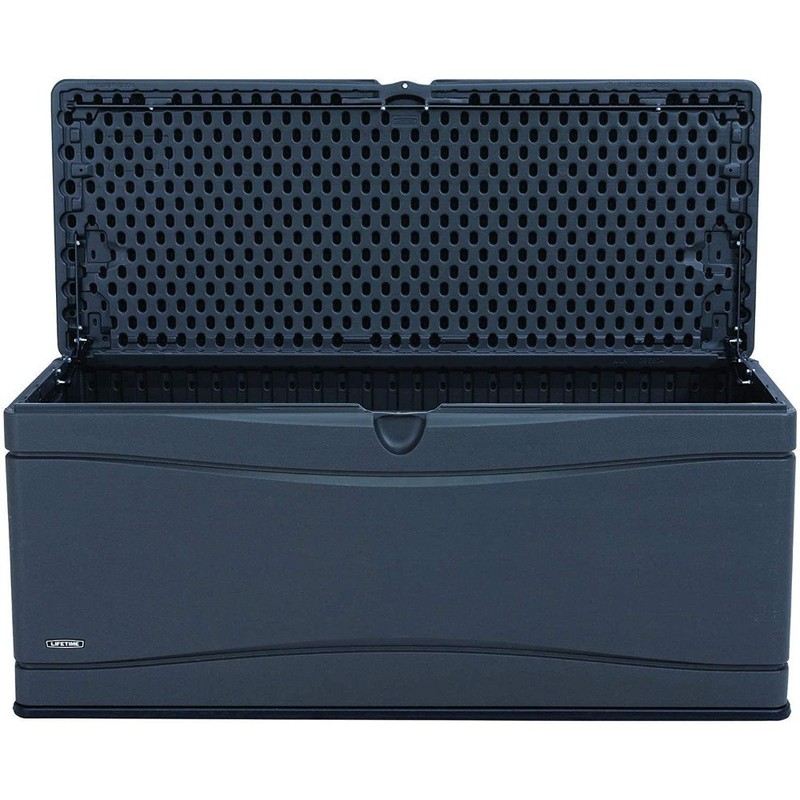 Lifetime 130 Gallons Gallon Water Resistant Plastic Lockable Deck Box