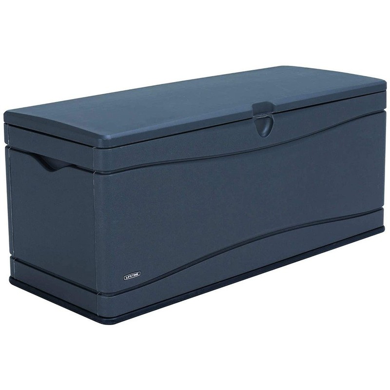 Lifetime 130 Gallons Gallon Water Resistant Plastic Lockable Deck Box