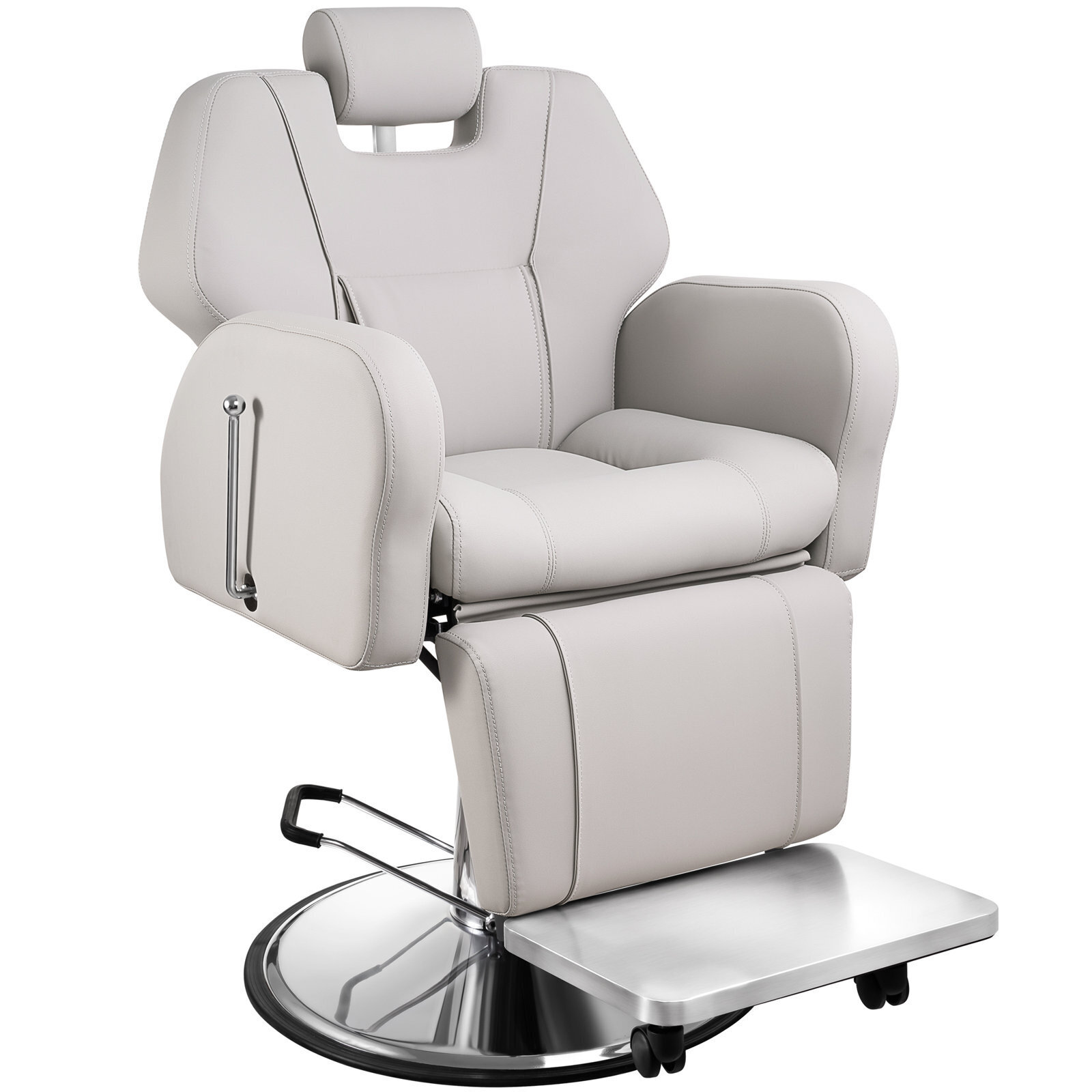 Light Grey Faux Leather Pedicure Chairs