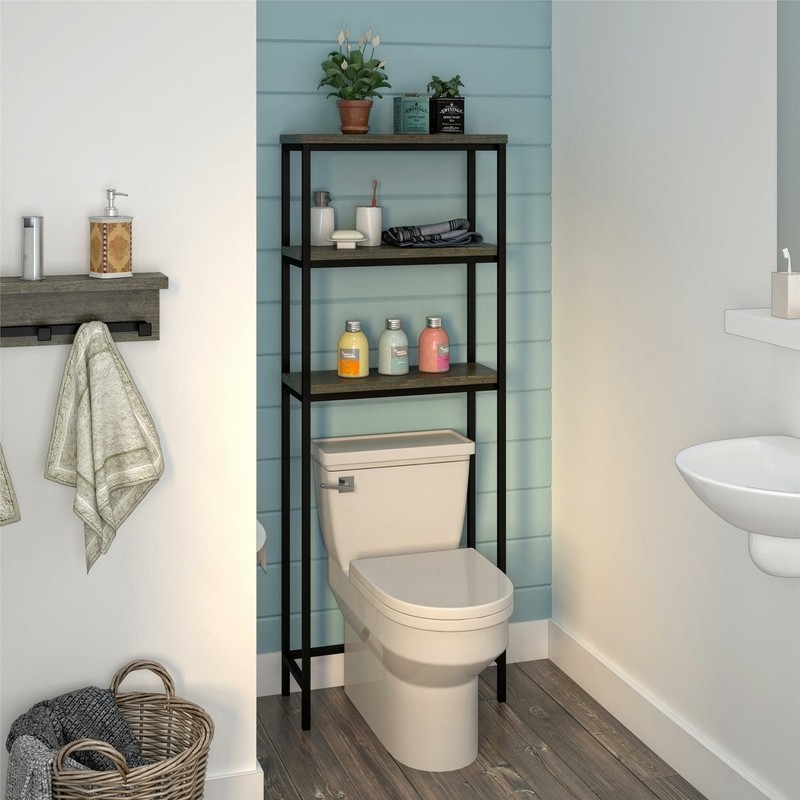 Lillian 23.62'' W x 63.31'' H x 10'' D Over-The-Toilet Storage
