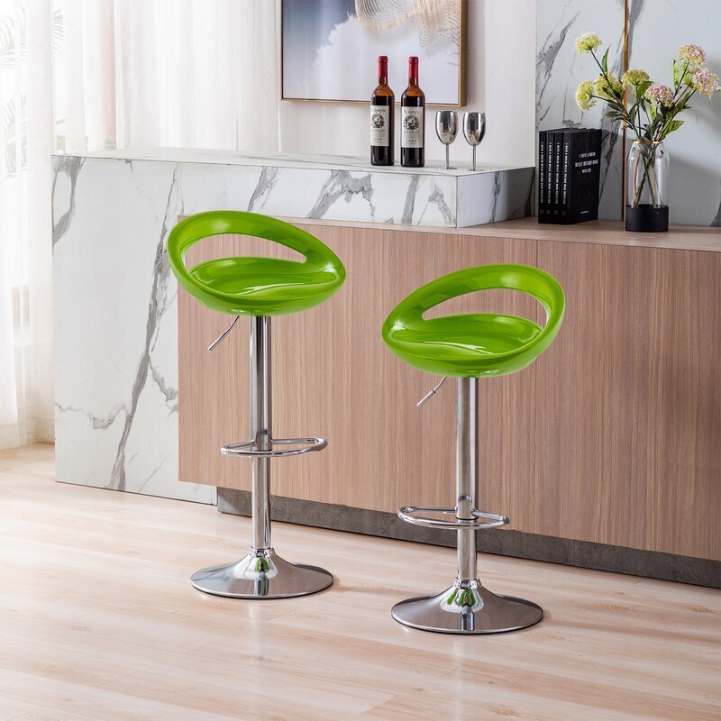 Lime green counter stools 