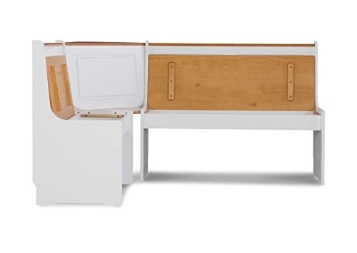 Linon Home Ardmore Accents, by Linon Kitchen Nook Set, White/Pine