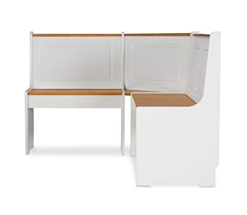 Linon Home Ardmore Accents, by Linon Kitchen Nook Set, White/Pine