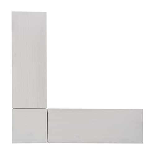 Linon White Backless Corner Breakfast, Table is NOT Included Harris Nook