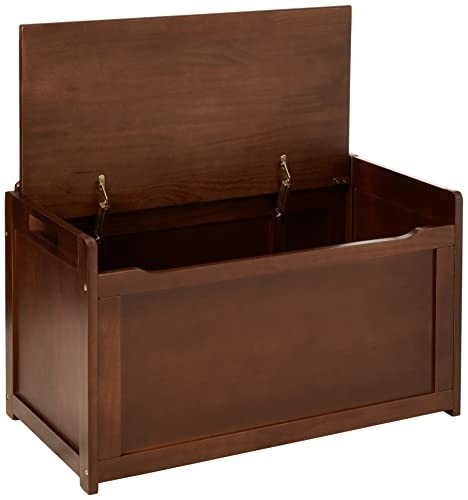 Lipper International Child's Toy Chest, 33.25" W x 17.75" D x 24.5" H, Walnut Finish