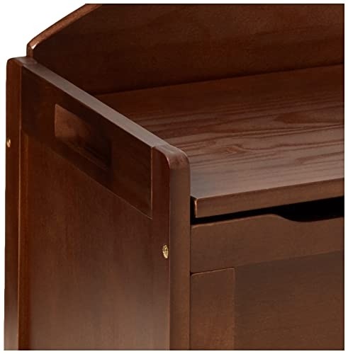 Lipper International Child's Toy Chest, 33.25" W x 17.75" D x 24.5" H, Walnut Finish