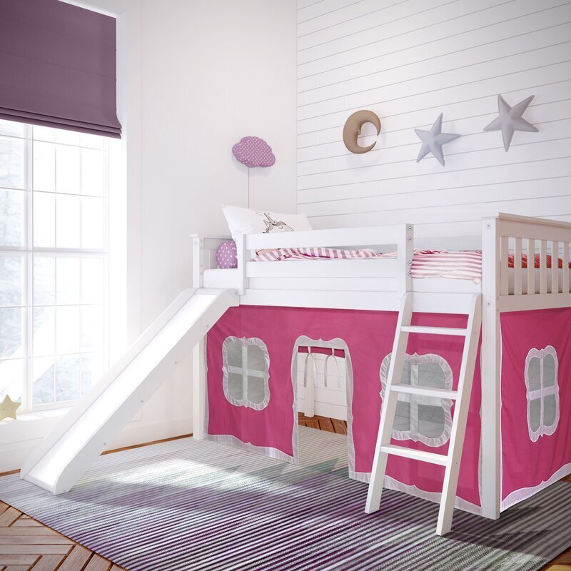 Loft Bed With Slide and Play Area