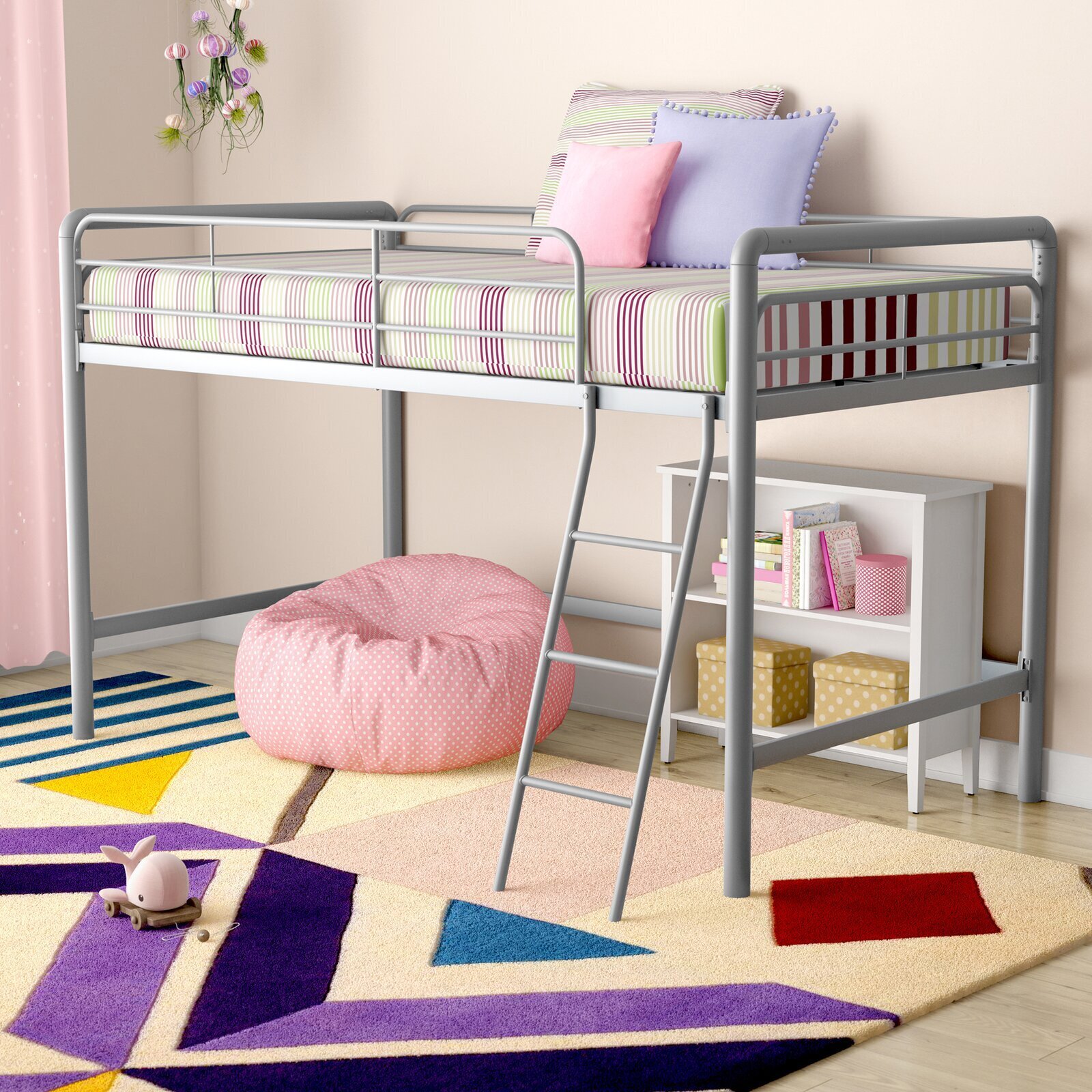 Loft Twin Bed With Play Area Underneath