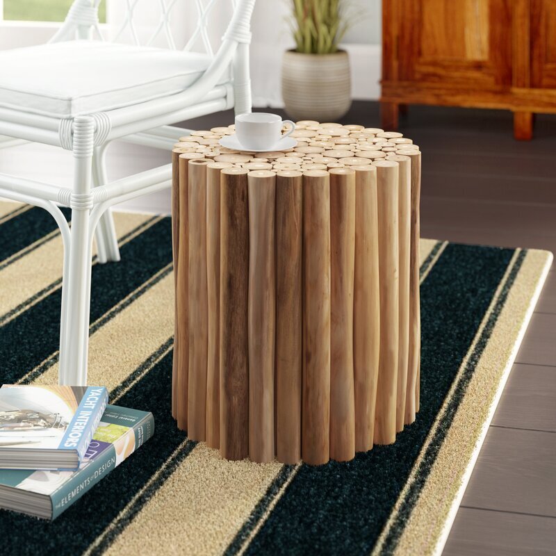 Logs Driftwood End Table