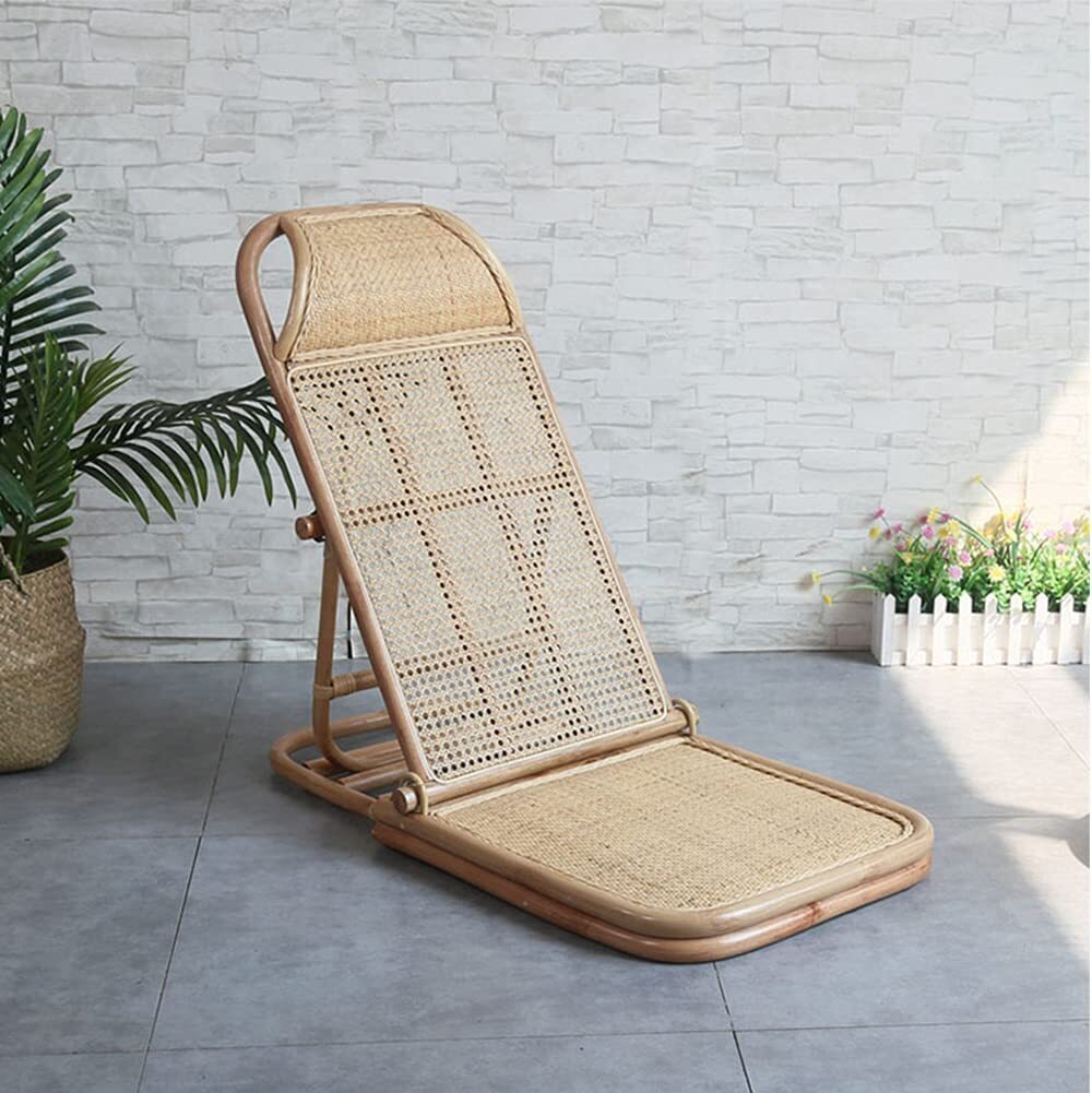 Lounger style Rattan Folding Chair