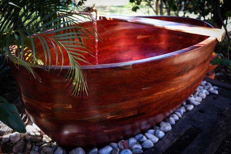 Lovely Rosewood Colored Bathtub
