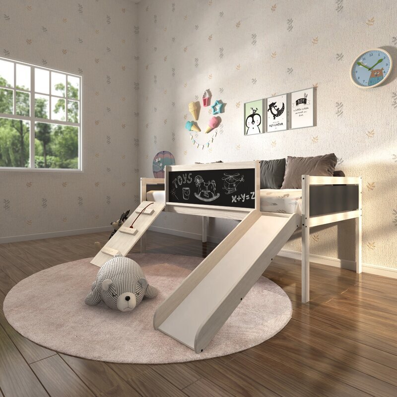 Low Loft Bed With Slide