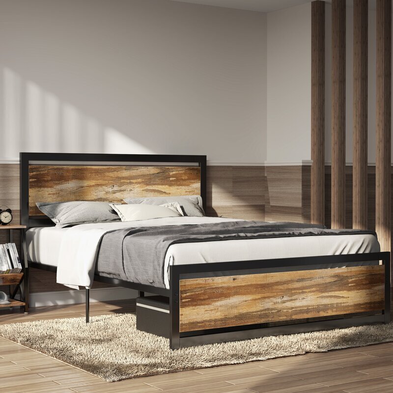 Low Profile Wood Bed Frame
