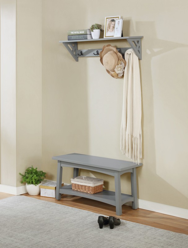 Lund Shelves Bench