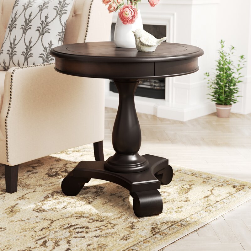 Luxurious European Modern Inspired Vintage Pedestal Tables